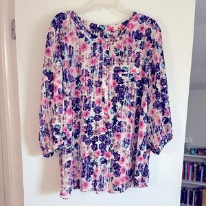 Not Your Daughters Jeans floral blouse